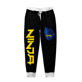 Мужские брюки 3D с принтом FORTNITE NINJA , 100% полиэстер | манжеты по низу, эластичный пояс регулируется шнурком, по бокам два кармана без застежек, внутренняя часть кармана из мелкой сетки | fnchap2 | fortnite | fortnite 2 | fortnite x | marshmello | ninja | ninja hyper streamer | ninja streamer | streamer | tyler blevins | маршмелло | ниндзя | фортнайт | фортнайт 2 | фортнайт глава 2