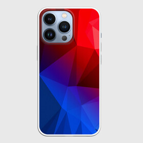 Чехол для iPhone 13 Pro с принтом REDBLUE ,  |  | abstract | abstraction | color | geometry | paitnt | polygon | polygonal | psy | абстракция | геометрия | краски | неоновые | полигоны | психоделика