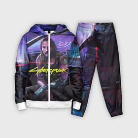 Детский костюм 3D с принтом CYBERPUNK 2077   КИАНУ ,  |  | 2077 | cyber | cyberpunk | demon | glitch | keanu | logo | punk | reeves | samurai | symbol | team | trauma | глитч | демон | киану | кибер | киберпанк | клан | лого | логотип | огонь | панк | ривз | самурай | символ