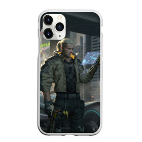 Чехол для iPhone 11 Pro Max матовый с принтом Cyber Geralt , Силикон |  | cd project red | cyberpunk 2077 | demon | games | geralt | keanu reeves | samurai | the witcher | ведьмак | геральт | демон | игры | киану ривз | киберпанк 2077 | самурай