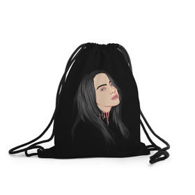 Рюкзак-мешок 3D с принтом Billie Eilish , 100% полиэстер | плотность ткани — 200 г/м2, размер — 35 х 45 см; лямки — толстые шнурки, застежка на шнуровке, без карманов и подкладки | bad | billie | boy | boys | eilish | girl | girls | music | pop | rap | sad | trend | билли | грустно | девочка | девочки | девушка | мальчик | музыка | поп | рэп | тренд | эйлиш