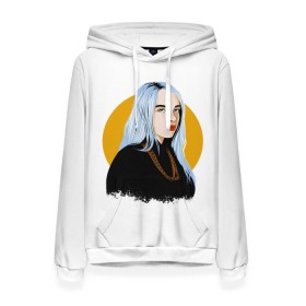 Женская толстовка 3D с принтом Billie Eilish , 100% полиэстер  | двухслойный капюшон со шнурком для регулировки, мягкие манжеты на рукавах и по низу толстовки, спереди карман-кенгуру с мягким внутренним слоем. | bad | billie | boy | boys | eilish | girl | girls | music | pop | rap | sad | trend | билли | грустно | девочка | девочки | девушка | мальчик | музыка | поп | рэп | тренд | эйлиш