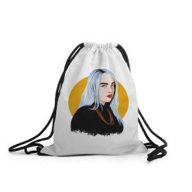 Рюкзак-мешок 3D с принтом Billie Eilish , 100% полиэстер | плотность ткани — 200 г/м2, размер — 35 х 45 см; лямки — толстые шнурки, застежка на шнуровке, без карманов и подкладки | bad | billie | boy | boys | eilish | girl | girls | music | pop | rap | sad | trend | билли | грустно | девочка | девочки | девушка | мальчик | музыка | поп | рэп | тренд | эйлиш