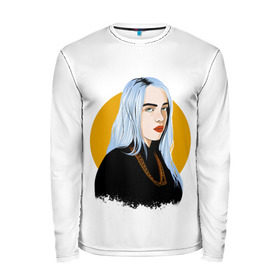 Мужской лонгслив 3D с принтом Billie Eilish , 100% полиэстер | длинные рукава, круглый вырез горловины, полуприлегающий силуэт | bad | billie | boy | boys | eilish | girl | girls | music | pop | rap | sad | trend | билли | грустно | девочка | девочки | девушка | мальчик | музыка | поп | рэп | тренд | эйлиш