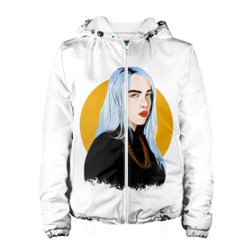 Женская куртка 3D с принтом Billie Eilish , ткань верха — 100% полиэстер, подклад — флис | прямой крой, подол и капюшон оформлены резинкой с фиксаторами, два кармана без застежек по бокам, один большой потайной карман на груди. Карман на груди застегивается на липучку | bad | billie | boy | boys | eilish | girl | girls | music | pop | rap | sad | trend | билли | грустно | девочка | девочки | девушка | мальчик | музыка | поп | рэп | тренд | эйлиш