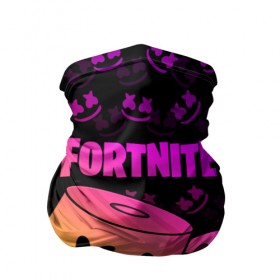 Бандана-труба 3D с принтом FORTNITE MARSHMELLO , 100% полиэстер, ткань с особыми свойствами — Activecool | плотность 150‒180 г/м2; хорошо тянется, но сохраняет форму | chapter 2 | fortnite | marshmello | диджей | игры | маршмэллоу | молоток | фортнайт