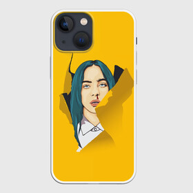 Чехол для iPhone 13 mini с принтом Billie Eilish ,  |  | Тематика изображения на принте: bad | billie | boy | boys | eilish | girl | girls | music | pop | rap | sad | trend | билли | грустно | девочка | девочки | девушка | мальчик | музыка | поп | рэп | тренд | эйлиш