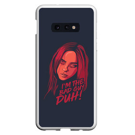 Чехол для Samsung S10E с принтом Billie Eilish , Силикон | Область печати: задняя сторона чехла, без боковых панелей | Тематика изображения на принте: bad | billie | boy | boys | eilish | girl | girls | music | pop | rap | sad | trend | билли | грустно | девочка | девочки | девушка | мальчик | музыка | поп | рэп | тренд | эйлиш