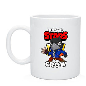 Кружка с принтом BRAWL STARS CROW , керамика | объем — 330 мл, диаметр — 80 мм. Принт наносится на бока кружки, можно сделать два разных изображения | brawl stars | brawl stars crow | brawler | crow | бравл старз | бравлер | ворон