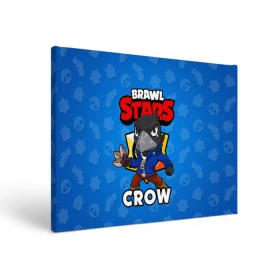 Холст прямоугольный с принтом BRAWL STARS CROW , 100% ПВХ |  | brawl stars | brawl stars crow | brawler | crow | бравл старз | бравлер | ворон