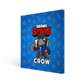 Холст квадратный с принтом BRAWL STARS CROW , 100% ПВХ |  | brawl stars | brawl stars crow | brawler | crow | бравл старз | бравлер | ворон