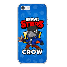 Чехол для iPhone 5/5S матовый с принтом BRAWL STARS CROW , Силикон | Область печати: задняя сторона чехла, без боковых панелей | brawl stars | brawl stars crow | brawler | crow | бравл старз | бравлер | ворон