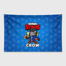 Флаг-баннер с принтом BRAWL STARS CROW , 100% полиэстер | размер 67 х 109 см, плотность ткани — 95 г/м2; по краям флага есть четыре люверса для крепления | brawl stars | brawl stars crow | brawler | crow | бравл старз | бравлер | ворон