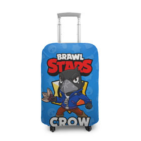 Чехол для чемодана 3D с принтом BRAWL STARS CROW , 86% полиэфир, 14% спандекс | двустороннее нанесение принта, прорези для ручек и колес | brawl stars | brawl stars crow | brawler | crow | бравл старз | бравлер | ворон