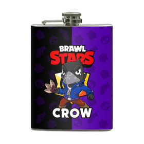 Фляга с принтом BRAWL STARS CROW , металлический корпус | емкость 0,22 л, размер 125 х 94 мм. Виниловая наклейка запечатывается полностью | brawl stars | brawl stars crow | brawler | crow | бравл старз | бравлер | ворон