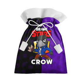 Подарочный 3D мешок с принтом BRAWL STARS CROW , 100% полиэстер | Размер: 29*39 см | brawl stars | brawl stars crow | brawler | crow | бравл старз | бравлер | ворон
