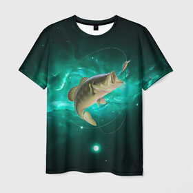 Мужская футболка 3D с принтом Рыбалка на карпа , 100% полиэфир | прямой крой, круглый вырез горловины, длина до линии бедер | большая рыба | карп | карповые | леска | наживка | рыба | рыбак | рыбаку | рыбалка | рыбка | рыболов | удилище | удочка