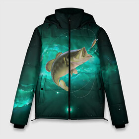 Мужская зимняя куртка 3D с принтом Рыбалка на карпа , верх — 100% полиэстер; подкладка — 100% полиэстер; утеплитель — 100% полиэстер | длина ниже бедра, свободный силуэт Оверсайз. Есть воротник-стойка, отстегивающийся капюшон и ветрозащитная планка. 

Боковые карманы с листочкой на кнопках и внутренний карман на молнии. | большая рыба | карп | карповые | леска | наживка | рыба | рыбак | рыбаку | рыбалка | рыбка | рыболов | удилище | удочка