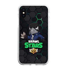 Чехол для iPhone XS Max матовый с принтом Crow (Brawl Stars) , Силикон | Область печати: задняя сторона чехла, без боковых панелей | brawl stars | crow | game | leon | бравл | бравл стар | бравл старс | ворон | ворона | детская | детям | игра | компьютерная игра | кров | леон | персонаж | развлечение