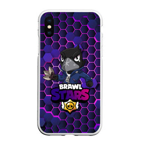 Чехол для iPhone XS Max матовый с принтом Crow (Brawl Stars) , Силикон | Область печати: задняя сторона чехла, без боковых панелей | brawl stars | crow | game | leon | бравл | бравл стар | бравл старс | ворон | ворона | детская | детям | игра | компьютерная игра | кров | леон | персонаж | развлечение