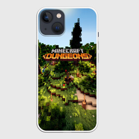 Чехол для iPhone 13 с принтом MINECRAFT DUNGEONS ,  |  | craft | creeper | dungeon | dungeons | earth | game | logo | mine | minecraft | minecraft dungeons | mobile | online | дунгеонс | земля | зомби | игра | крипер | лого | майкрафт | майнкрафт | онлайн | подземелье