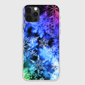 Чехол для iPhone 12 Pro Max с принтом ЗИМНЕЕ УТРО , Силикон |  | 2019 | 2020 | background | holiday | new year | rat | snow | год крысы | новый год | синий | снег | снежинки | текстура | фон