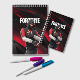 Блокнот с принтом FORTNITE X IKONIK , 100% бумага | 48 листов, плотность листов — 60 г/м2, плотность картонной обложки — 250 г/м2. Листы скреплены удобной пружинной спиралью. Цвет линий — светло-серый
 | fnchap2 | fortnite | fortnite 2 | fortnite x | marshmello | ninja | ninja hyper streamer | ninja streamer | streamer | tyler blevins | маршмелло | ниндзя | фортнайт | фортнайт 2 | фортнайт глава 2