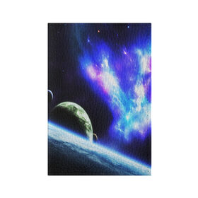 Обложка для паспорта матовая кожа с принтом ЗЕМЛЯ , натуральная матовая кожа | размер 19,3 х 13,7 см; прозрачные пластиковые крепления | Тематика изображения на принте: galaxy | nebula | space | star | абстракция | вселенная | галактика | звезда | звезды | космический | планеты