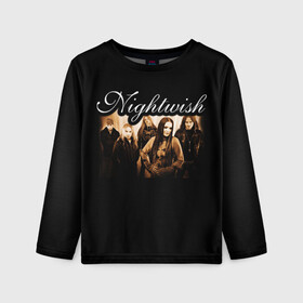 Детский лонгслив 3D с принтом Nightwish , 100% полиэстер | длинные рукава, круглый вырез горловины, полуприлегающий силуэт
 | metal | nightwish | symphonic metal | tarja | tarja turunen | turunen | метал | найтвиш | симфоник метал | тарья | турунен