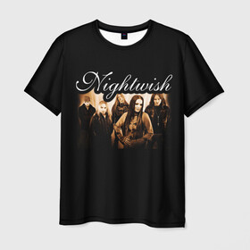 Мужская футболка 3D с принтом Nightwish , 100% полиэфир | прямой крой, круглый вырез горловины, длина до линии бедер | Тематика изображения на принте: metal | nightwish | symphonic metal | tarja | tarja turunen | turunen | метал | найтвиш | симфоник метал | тарья | турунен