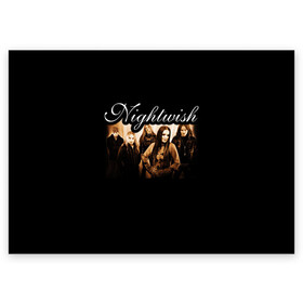 Поздравительная открытка с принтом Nightwish , 100% бумага | плотность бумаги 280 г/м2, матовая, на обратной стороне линовка и место для марки
 | metal | nightwish | symphonic metal | tarja | tarja turunen | turunen | метал | найтвиш | симфоник метал | тарья | турунен