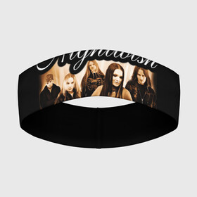 Повязка на голову 3D с принтом Nightwish ,  |  | metal | nightwish | symphonic metal | tarja | tarja turunen | turunen | метал | найтвиш | симфоник метал | тарья | турунен