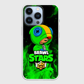 Чехол для iPhone 13 Pro с принтом BRAWL STARS LEON | ЛЕОН ЗЕЛЁНЫЙ ОГОНЬ ,  |  | brawl stars | bull | colt | crow | leon | stars | берли | бо | брок | ворон | джесси | динамайк | дэррил | кольт | леон | мортис | нита | пайпер | пенни | поко | пэм | рикошет | спайк | фрэнк | шелли | эль примо