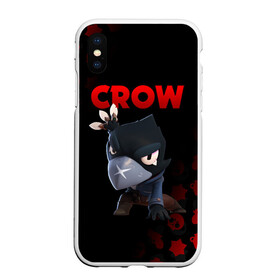 Чехол для iPhone XS Max матовый с принтом BRAWL STARS CROW , Силикон | Область печати: задняя сторона чехла, без боковых панелей | brawl stars | bull | colt | crow | leon | stars | берли | бо | брок | ворон | джесси | динамайк | дэррил | кольт | леон | мортис | нита | пайпер | пенни | поко | пэм | рикошет | спайк | фрэнк | шелли | эль примо