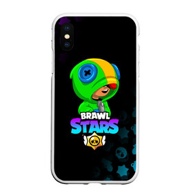 Чехол для iPhone XS Max матовый с принтом BRAWL STARS LEON , Силикон | Область печати: задняя сторона чехла, без боковых панелей | brawl stars | bull | colt | crow | leon | stars | берли | бо | брок | ворон | джесси | динамайк | дэррил | кольт | леон | мортис | нита | пайпер | пенни | поко | пэм | рикошет | спайк | фрэнк | шелли | эль примо