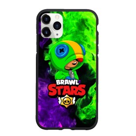 Чехол для iPhone 11 Pro матовый с принтом BRAWL STARS LEON , Силикон |  | 