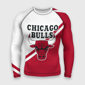 Мужской рашгард 3D с принтом Chicago Bulls Red White ,  |  | bulls | chicago | chicago bulls | nba | баскетбол | буллз | нба | чикаго | чикаго буллз