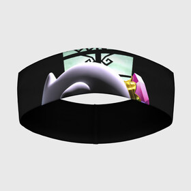 Повязка на голову 3D с принтом Luigis Mansion ,  |  | game | luigis mansion | mario | nintendo | видеоигра | игра | луиджи | марио | привидение | призрак
