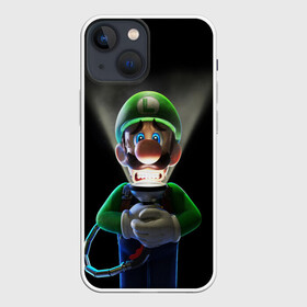 Чехол для iPhone 13 mini с принтом Luigis Mansion ,  |  | game | luigis mansion | mario | nintendo | видеоигра | игра | луиджи | марио | привидение | призрак