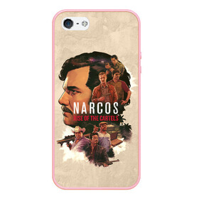 Чехол для iPhone 5/5S матовый с принтом Narcos Rise of the Cartels , Силикон | Область печати: задняя сторона чехла, без боковых панелей | cartels | narcos | rise | картель | колумбия | мафия | эль патрон