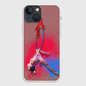 Чехол для iPhone 13 mini с принтом Воздушная гимнастика ,  |  | aerial gymnastic | gymnastic | gymnastics on cloth | gymnastics on the rings | воздушная гимнастика | гимнастика | гимнастика на кольцах | кольца | полотна | полотно