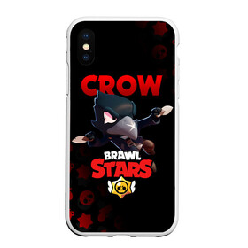 Чехол для iPhone XS Max матовый с принтом BRAWL STARS CROW , Силикон | Область печати: задняя сторона чехла, без боковых панелей | brawl stars | bull | colt | crow | leon | stars | берли | бо | брок | ворон | джесси | динамайк | дэррил | кольт | леон | мортис | нита | пайпер | пенни | поко | пэм | рикошет | спайк | фрэнк | шелли | эль примо