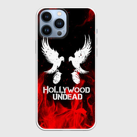 Чехол для iPhone 13 Pro Max с принтом HOLLYWOOD UNDEAD ,  |  | Тематика изображения на принте: deuce | hollywood undead | hu | j dog | shady jeff | голливуд | голливудская нежить | даниэль мурильо | джордан террелл | джордж артур рейган | дилан альварес | мэттью сент клер | нежить