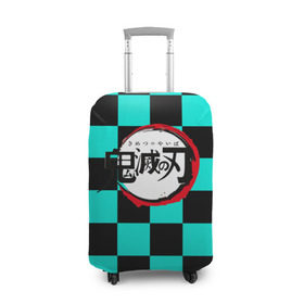 Чехол для чемодана 3D с принтом Kimetsu no Yaiba шахматы , 86% полиэфир, 14% спандекс | двустороннее нанесение принта, прорези для ручек и колес | demons | kimetsu | knife | yaiba | демонов | демоны | клинок | рассекающий