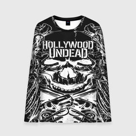 Мужской лонгслив 3D с принтом Hollywood Undead , 100% полиэстер | длинные рукава, круглый вырез горловины, полуприлегающий силуэт | been | bloody nose | california | hell | lyrics | music | octone | official | psalms | records | rock | song | to | vevo | video | кранккор | метал | рэп рок | электроник