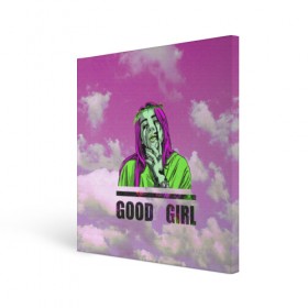 Холст квадратный с принтом GOOD GIRL , 100% ПВХ |  | Тематика изображения на принте: bad guy | billi | billie | billie eilish | billy | eilish | pink | retrowave | vaporwave | vhs | айлиш | беляш | били | били айлиш | билли айлиш | биляш | вхс | певица | розовый