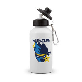 Бутылка спортивная с принтом FORTNITE NINJA , металл | емкость — 500 мл, в комплекте две пластиковые крышки и карабин для крепления | chapter 2 | fortnite | fortnite ninja | ninja | игры | ниндзя | нинзя | сюрекен | фортнайт