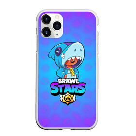Чехол для iPhone 11 Pro матовый с принтом BRAWL STARS LEON SHARK , Силикон |  | brawl stars | bull | colt | crow | leon | leon shark | shark | stars | акула | берли | ворон | динамайк | кольт | леон | леон акула | нита | спайк | шелли | эль примо