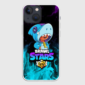 Чехол для iPhone 13 mini с принтом BRAWL STARS LEON SHARK | ЛЕОН АКУЛА ,  |  | brawl stars | bull | colt | crow | leon | leon shark | shark | stars | акула | берли | ворон | динамайк | кольт | леон | леон акула | нита | спайк | шелли | эль примо