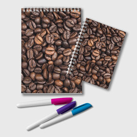 Блокнот с принтом Coffee , 100% бумага | 48 листов, плотность листов — 60 г/м2, плотность картонной обложки — 250 г/м2. Листы скреплены удобной пружинной спиралью. Цвет линий — светло-серый
 | Тематика изображения на принте: cofe | coffe | coffee | кофе | кофеин